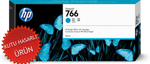 HP P2V89A (766) Mavi Orjinal Kartuş - XL3600 (C) - 1