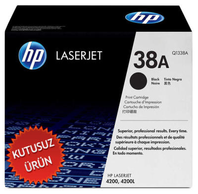 HP Q1338A (38A) Black Original Toner - Laserjet 4200 (Without Box) 