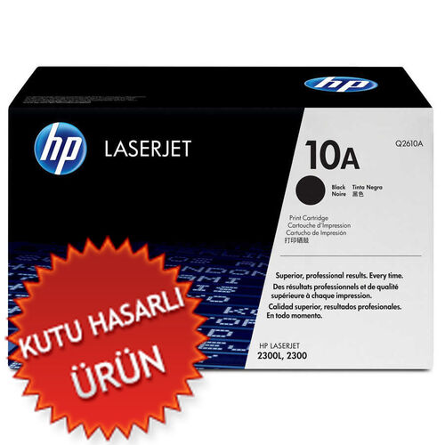 HP Q2610A (10A) Black Original Toner - Laserjet 2300 (Damaged Box) - 1