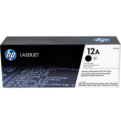 HP Q2612A (12A) Black Original Toner - Laserjet 1010 - 3