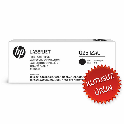 HP - HP Q2612AC (12A) Black Original Toner - Laserjet 1010 (Without Box)