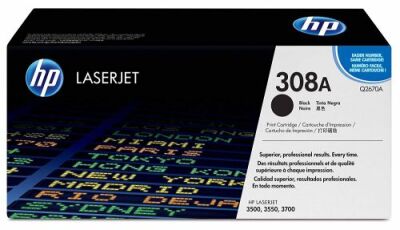 HP Q2670A (308A) Black Original Toner - LaserJet 3700 - 2