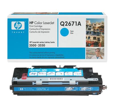 HP Q2671A (309A) Cyan Original Toner - LaserJet 3700 (B) 