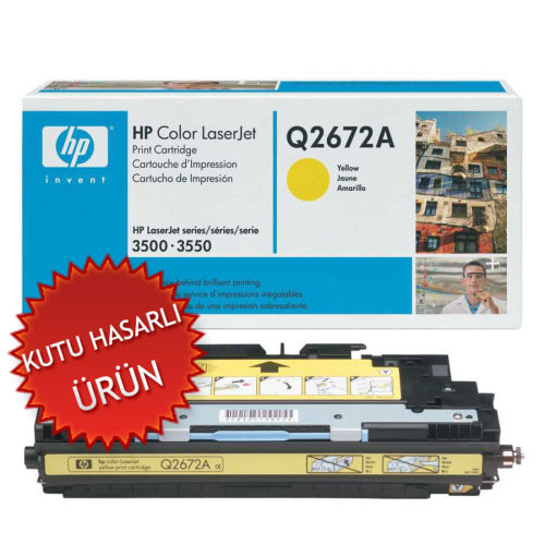 HP Q2672A (309A) Sarı Orjinal Toner - LaserJet 3700 (C) (T8256) - 1