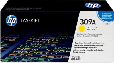 HP Q2672A (309A) Sarı Orjinal Toner - LaserJet 3700 (T8264) - 2