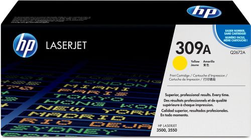 HP Q2672A (309A) Yellow Original Toner - LaserJet 3700 - 1