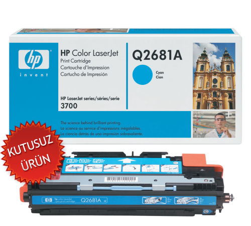 HP Q2681A (311A) Cyan Original Toner - LaserJet 3700 (Without Box) - 1