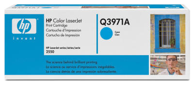 HP Q3971A (123A) Cyan Original Toner - LaserJet 2550 (B) 