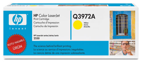 HP Q3972A (123A) Sarı Orjinal Toner - LaserJet 2550 (C) (T8173) - 1