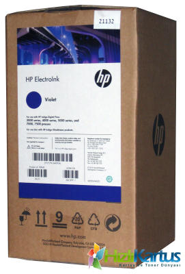 HP - HP Q4093A Mor (Violet) Orjinal Indigo Mürekkebi (4lü Paket) Digital Press 3000, 4000, 5000 (T10568)