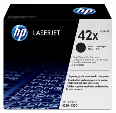 HP Q5942X (42X) Black Original Toner - Laserjet 4250 - 5