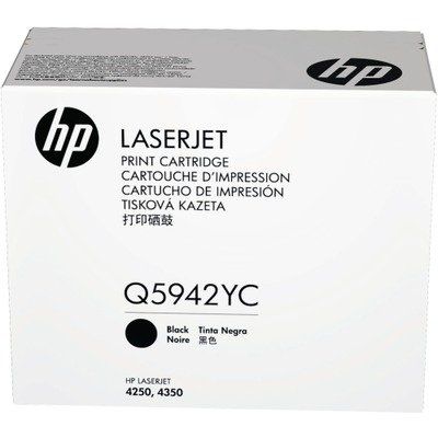 HP Q5942YC Black Original Toner - Laserjet 4250 - 1