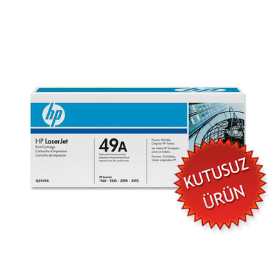 HP Q5949A (49A) Black Original Toner (Sealed Retracted) - LaserJet 1160 (Without Box) 