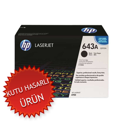 HP Q5950A (643A) Black Original Toner - LaserJet 4700 (Damaged Box) 