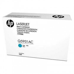 HP Q5951AC Cyan Original Toner - Laserjet 4700 