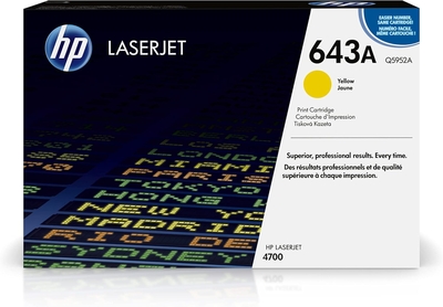 HP - HP Q5952A (643A) Sarı Orjinal Toner - LaserJet 4700 (T10138)