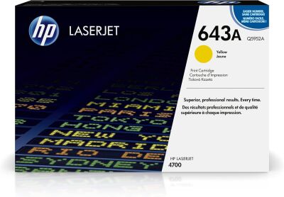 HP Q5952A (643A) Sarı Orjinal Toner - LaserJet 4700 (T10138) - Thumbnail