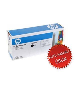 HP Q6000A (124A) Black Original Toner - Laserjet 1600 (Damaged Box) 