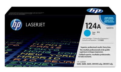 HP Q6001A (124A) Cyan Original Toner - Laserjet 1600 - 3