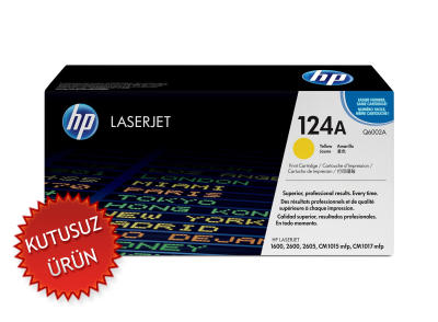 HP Q6002A (124A) Yellow Original Toner - Laserjet 1600 (Without Box) 