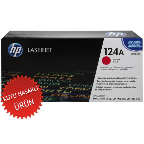 HP Q6003A (124A) Kırmızı Orjinal Toner - Laserjet 1600 (C) (T11446) - 1