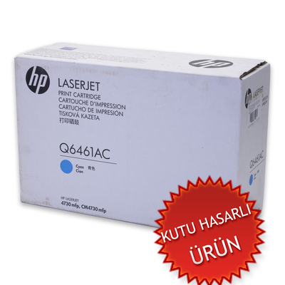 HP Q6461AC Cyan Original Toner - CM4730 (Damaged Box) 