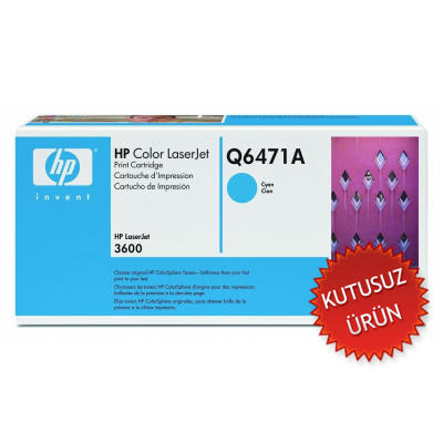 HP Q6471A (502A) Cyan Original Toner - Laserjet 3600 (Without Box) 