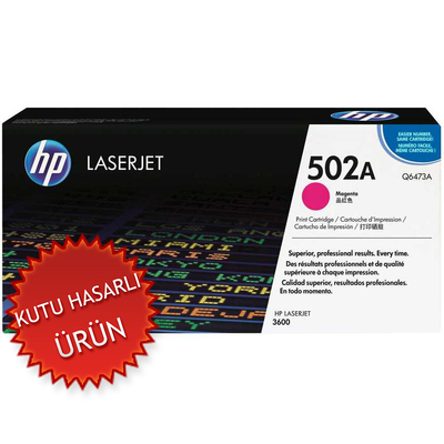 HP Q6473A (502A) Magenta Original Toner - Laserjet 3600(Damaged Box) 