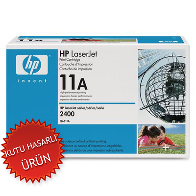 HP - HP Q6511A (11A) Black Original Toner - LaserJet 2410 (B) (Damaged Box)