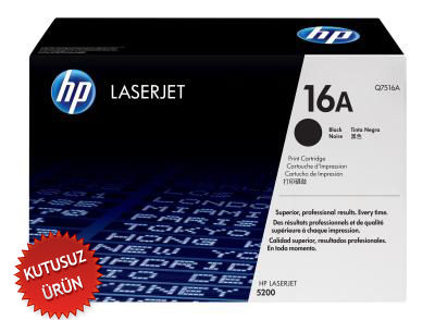 HP Q7516A (16A) Black Original Toner - LaserJet 5200 (Wıthout Box)