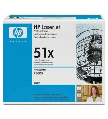 HP Q7551X (51X) Black Original Toner - LaserJet 3005 - 2