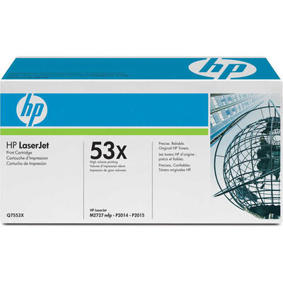 HP Q7553X (53X) Black Original Toner - LaserJet P2014 (B) 