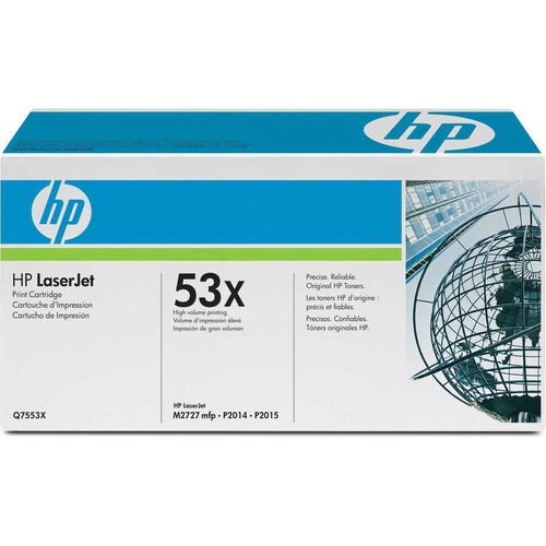 HP Q7553X (53X) Black Original Toner - LaserJet P2014 (B) - 1