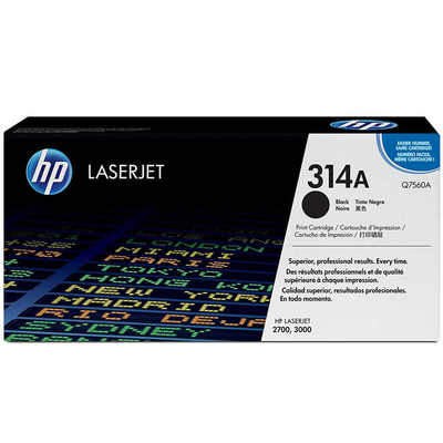 HP Q7560A (314A) Black Original Toner - LaserJet 2700 - 1