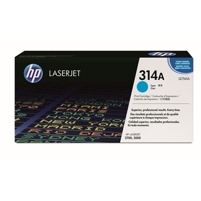 HP Q7561A (314A) Cyan Original Toner - LaserJet 2700 - 1