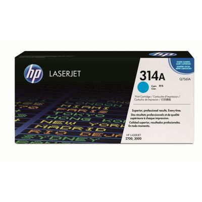 HP Q7561A (314A) Cyan Original Toner - LaserJet 2700 - 3