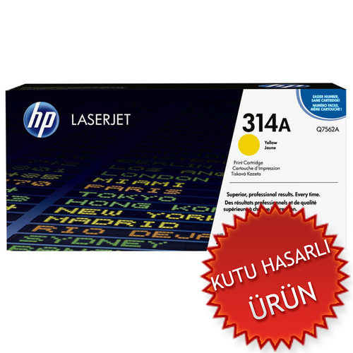 HP Q7562A (314A) Sarı Orjinal Toner - LaserJet 2700 (C) (T3580) - 1