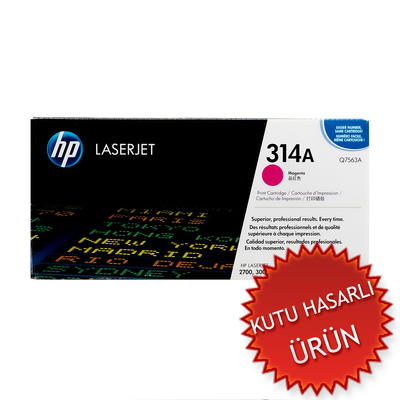 HP Q7563A (314A) Magenta Original Toner - LaserJet 2700 (Damaged Box) 