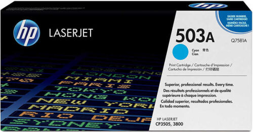 HP Q7581A (503A) Cyan Original Toner - Laserjet 3600 - 4