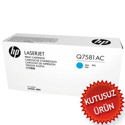 HP Q7581AC (503A) Cyan Original Toner - Laserjet 3600 (Without Box) 