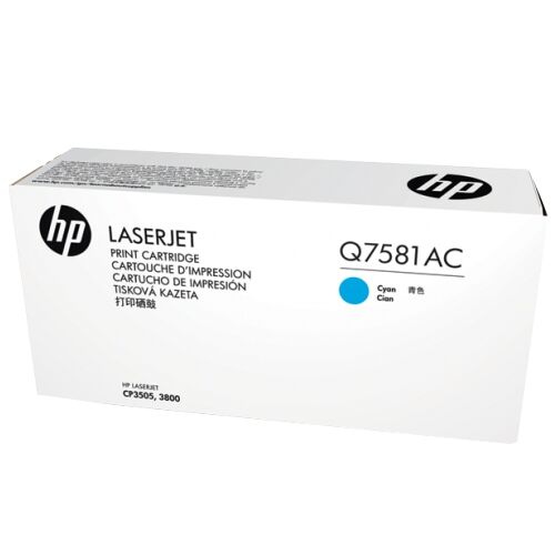 HP Q7581AC (503A) Cyan Original Toner - Laserjet 3600 - 2