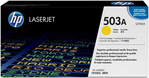 HP Q7582A (503A) Sarı Orjinal Toner - Laserjet 3600 (T9156) - 1