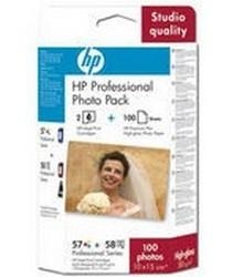 HP Q7954A (57+58) Multipack Kartuş + 100 Fotoğraf Kağıdı (T2698) - 1