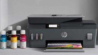 HP 1TJ09A Smart Tank 515 + Photocopy + Scanner + Wifi + Airprint + Multifunctional Tank Printer - 2