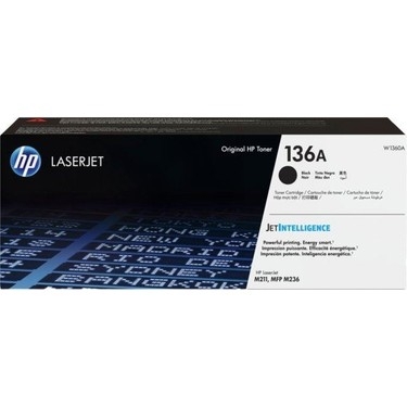 HP W1360A (136A) Black Original Toner - LaserJet M211d / MFP M236d