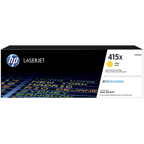 HP W2032X (415X) Sarı Orjinal Toner Yüksek Kapasite - Laserjet Pro M454 / M479 (T11315) - 1