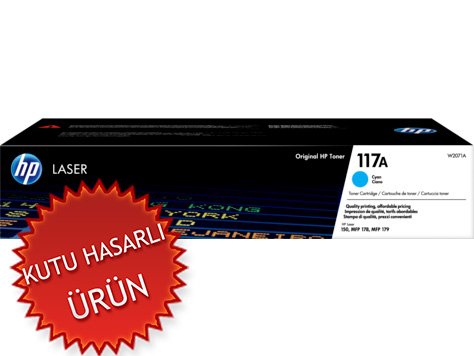 HP W2071A (117A) Mavi Orjinal Toner - Laserjet MFP 178nw / 179nw (C) - 1