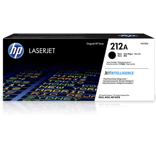 HP W2120A (212A) Black Original Toner High Capacity - M554dn / M555dn - 1