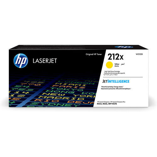 HP W2122X (212X) Sarı Orjinal Toner Yüksek Kapasite - M554dn / M555dn (T13427) - 1