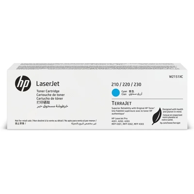 HP - HP W2151XC Cyan Original Toner (Special Contract Product) - LaserJet Pro 4201